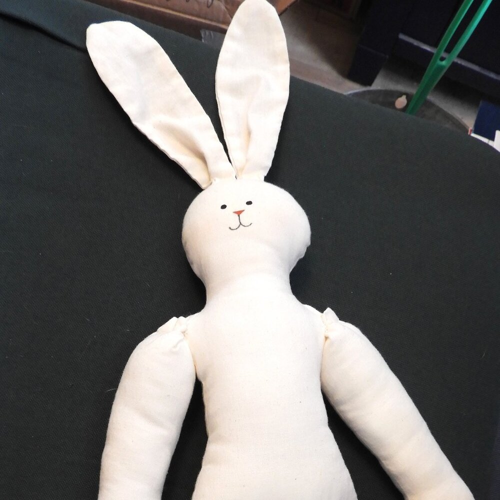 Vintage Hand-Sewn Cotton Bunny